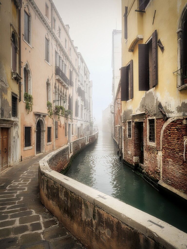 building, nature, fog