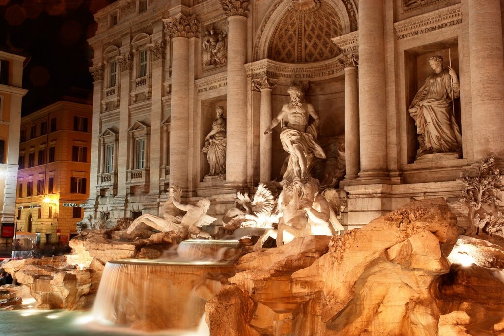 trevi fountain, fountain, fontana di trevi