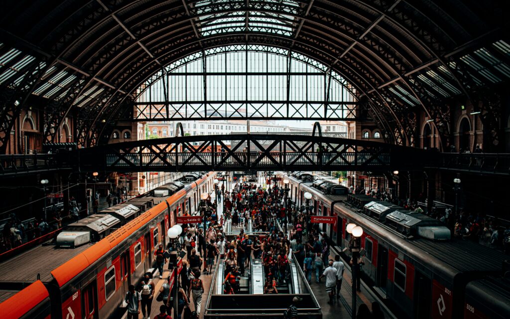 Interior of a Railway Station