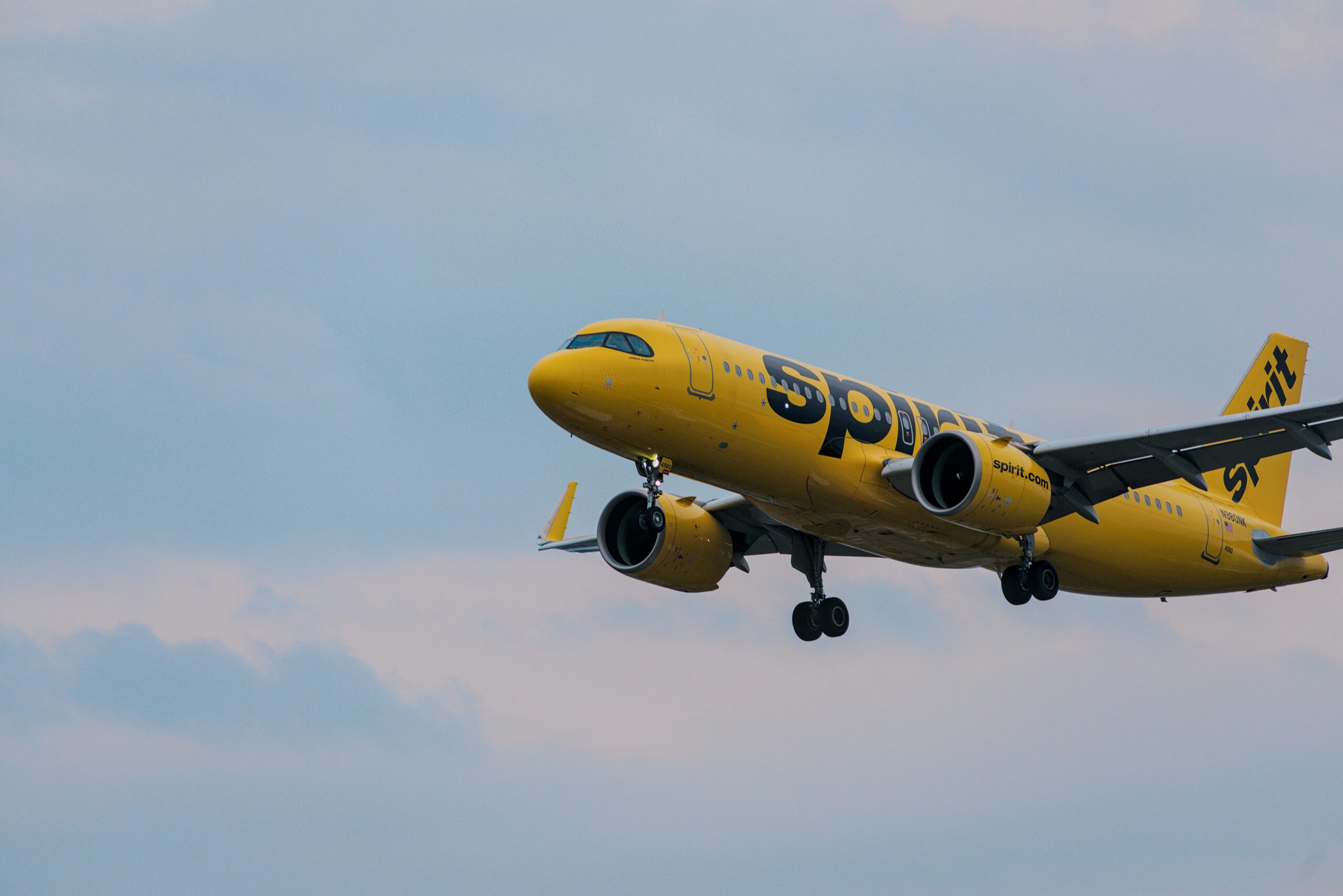 Spirit Airlines in Flight