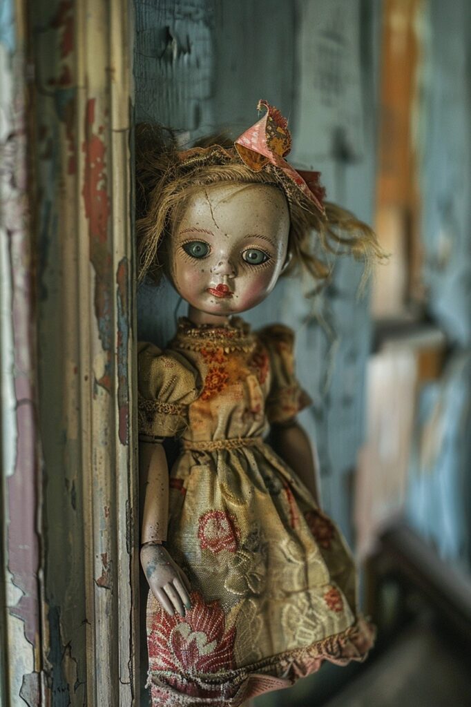 doll, girl, creepy