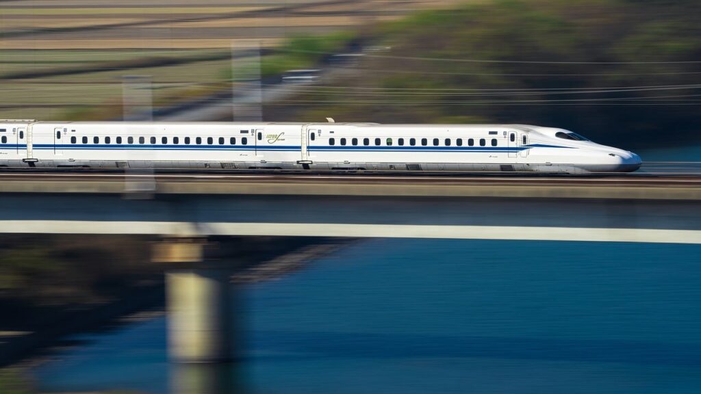 train, high speed rail, bullet train, elevated, river, panning shot, japan, speed, train, high speed rail, high speed rail, bullet train, bullet train, bullet train, bullet train, bullet train