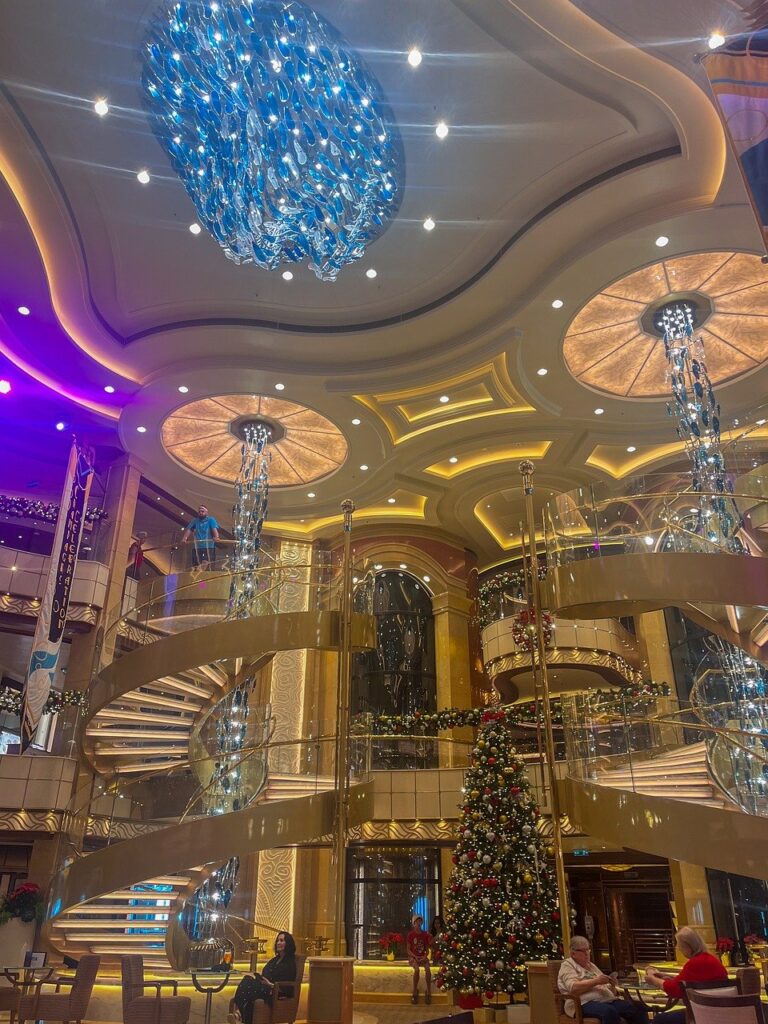 cruise ship, princess, christmas