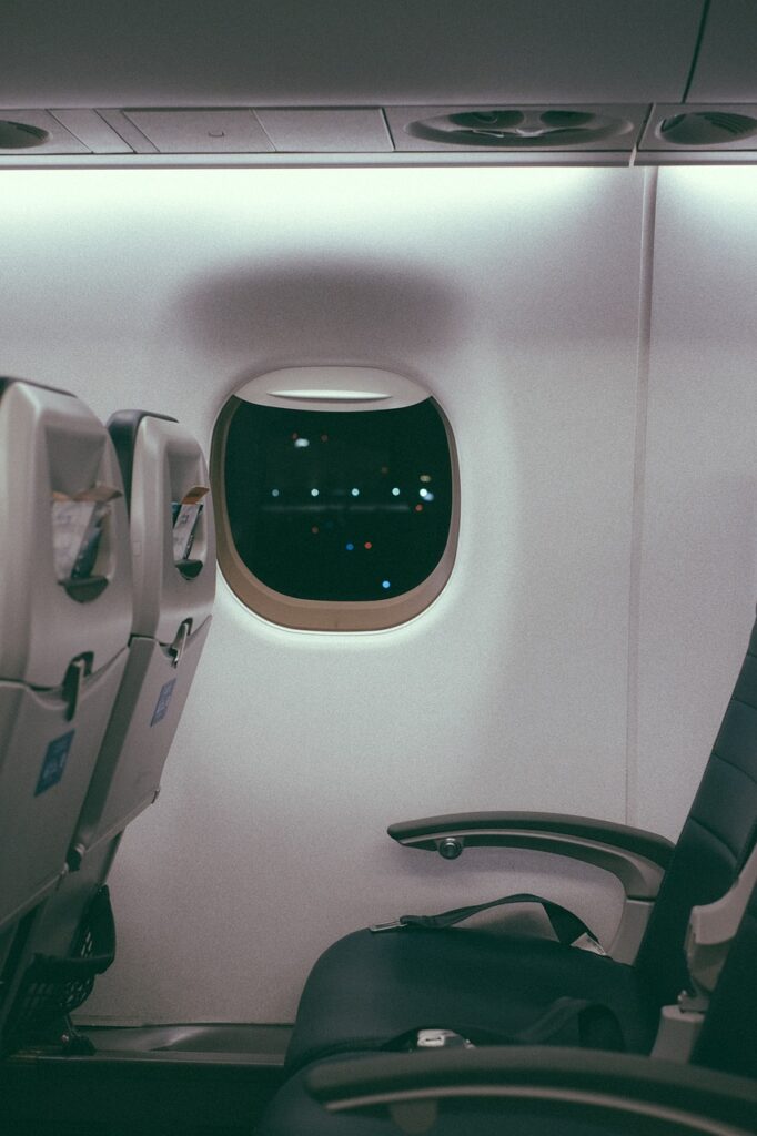 inside, airplane, airline