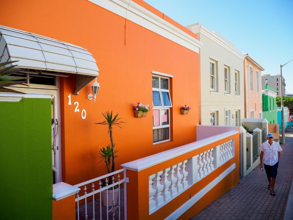 bo-kaap homes, cape town, wale street, house, architecture, building, home, street, window, construction, blue, city, white, sky, town, africa, door, travel, balcony, new, exterior, facade, blue sky, colorful, apartment, residential, tourism, outdoors, cape town, cape town, nature, cape town, cape town, cape town