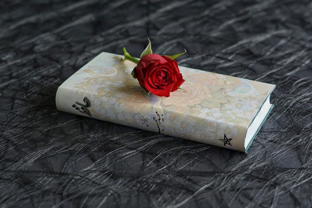 a book, poems, persian poet, hafez, mystic, persian font, still life, red rose, iran, persia, greeting card, book gift, poetry, lyric, prose, noble, symbol, training, poetry, poetry, poetry, poetry, poetry