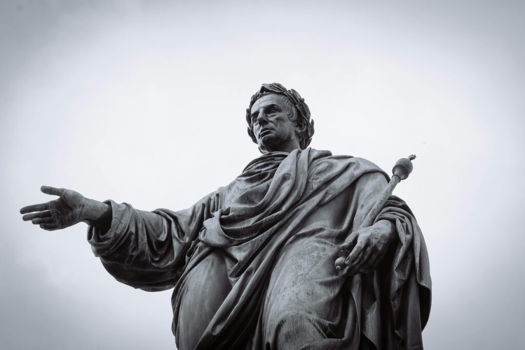 A majestic statue in Vienna, Austria, showcasing classic artistry and historical significance.
