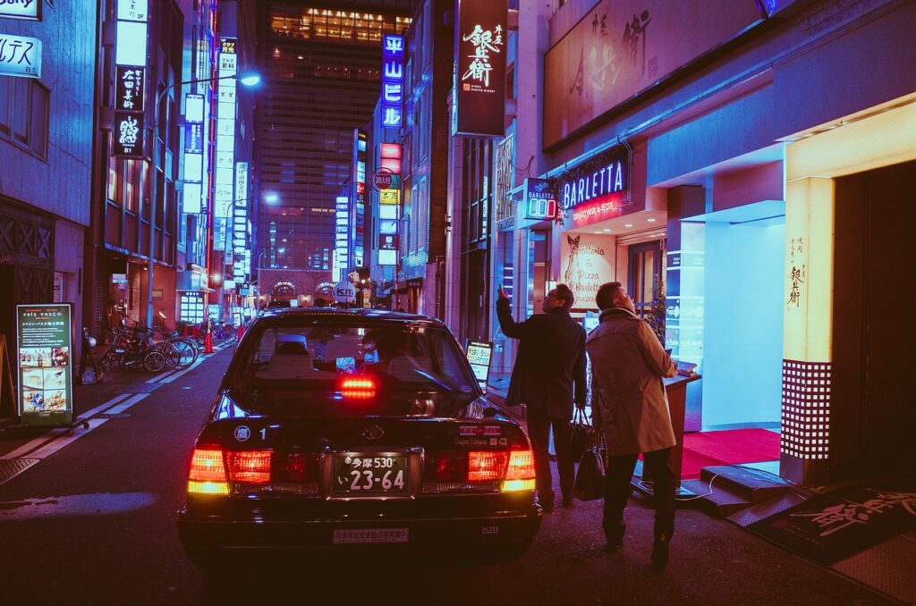 japan, osaka, night, asia, landmark, travel, japanese, architecture, car wallpapers, culture, city, building, tourist, outdoor, street markets, neon, glow, advertising, night light, urban, pedestrian, shops, car, taxi, tourists