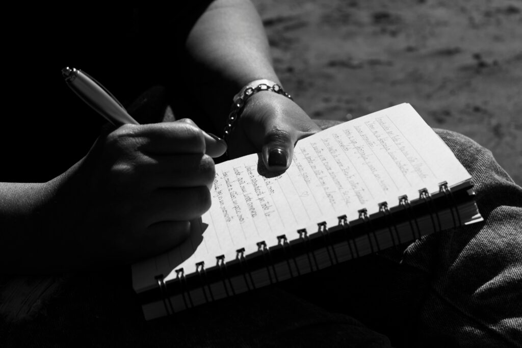 Free stock photo of moment of peace, writing