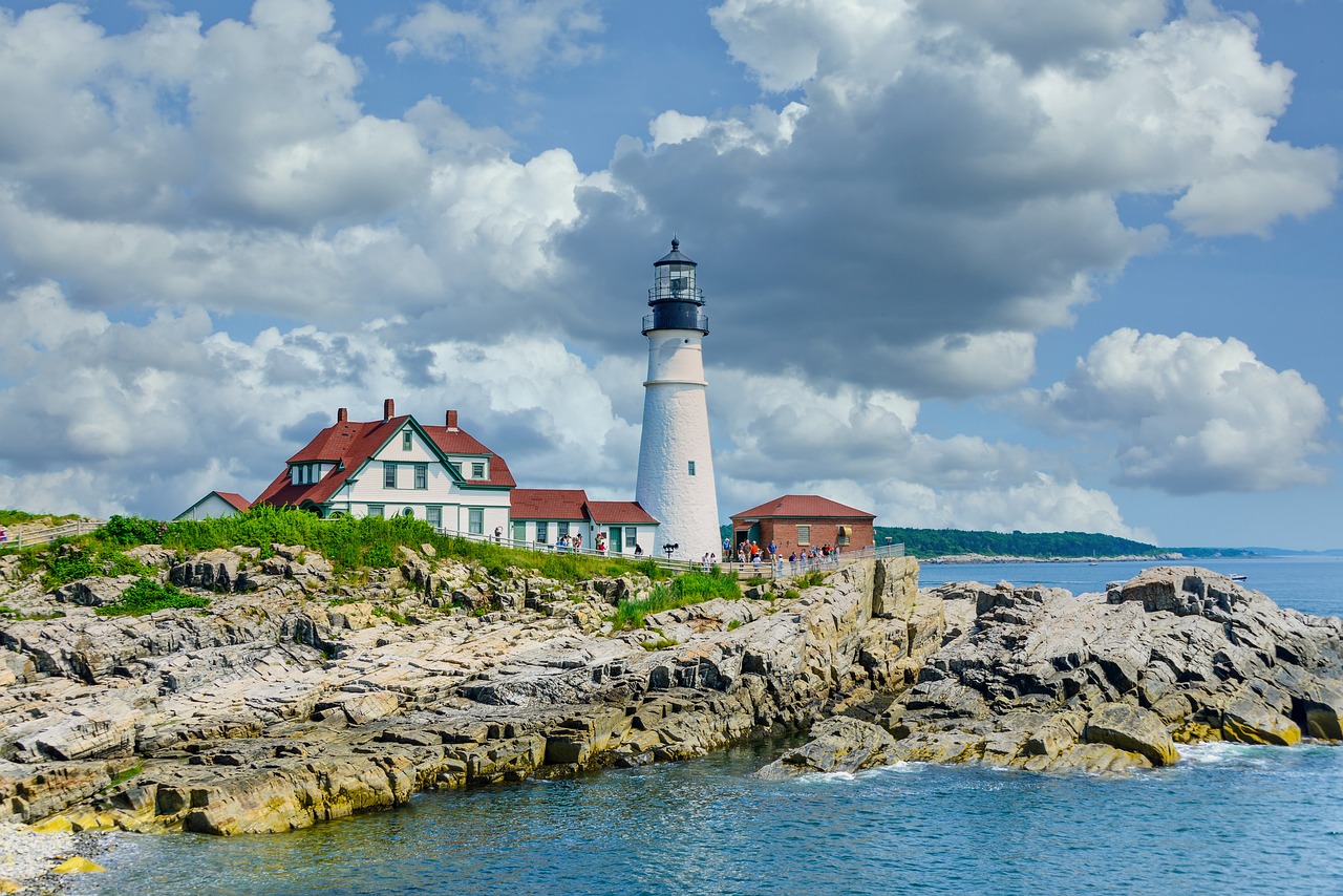 portland head light, lighthouse, light station, tower, old lighthouse, historic lighthouse, historical, landmark, coast, coastline, casco bay, cape elizabeth, maine, portland, lighthouse, lighthouse, lighthouse, lighthouse, lighthouse, maine, maine, maine, maine