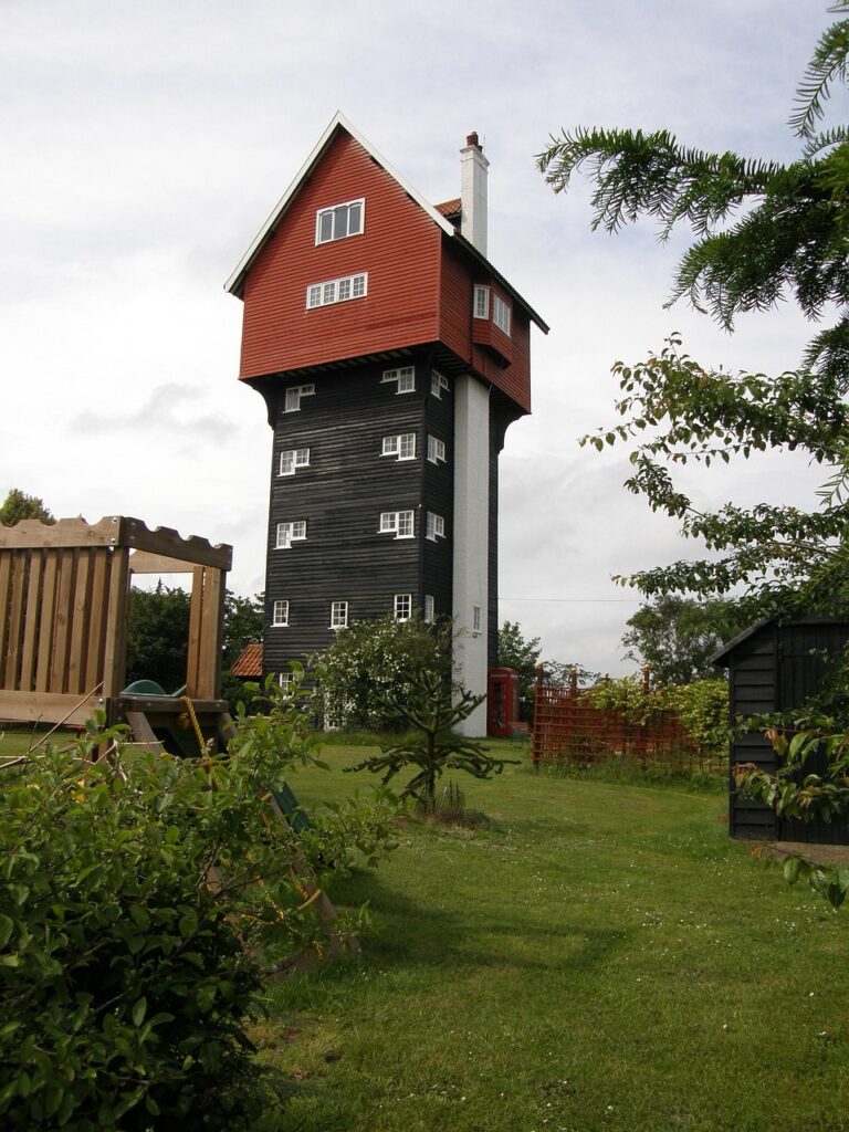 house, in the clouds, suffolk, architecture, water tower, conversion, thorpeness, landmark, suffolk, suffolk, suffolk, suffolk, suffolk, thorpeness, thorpeness, thorpeness