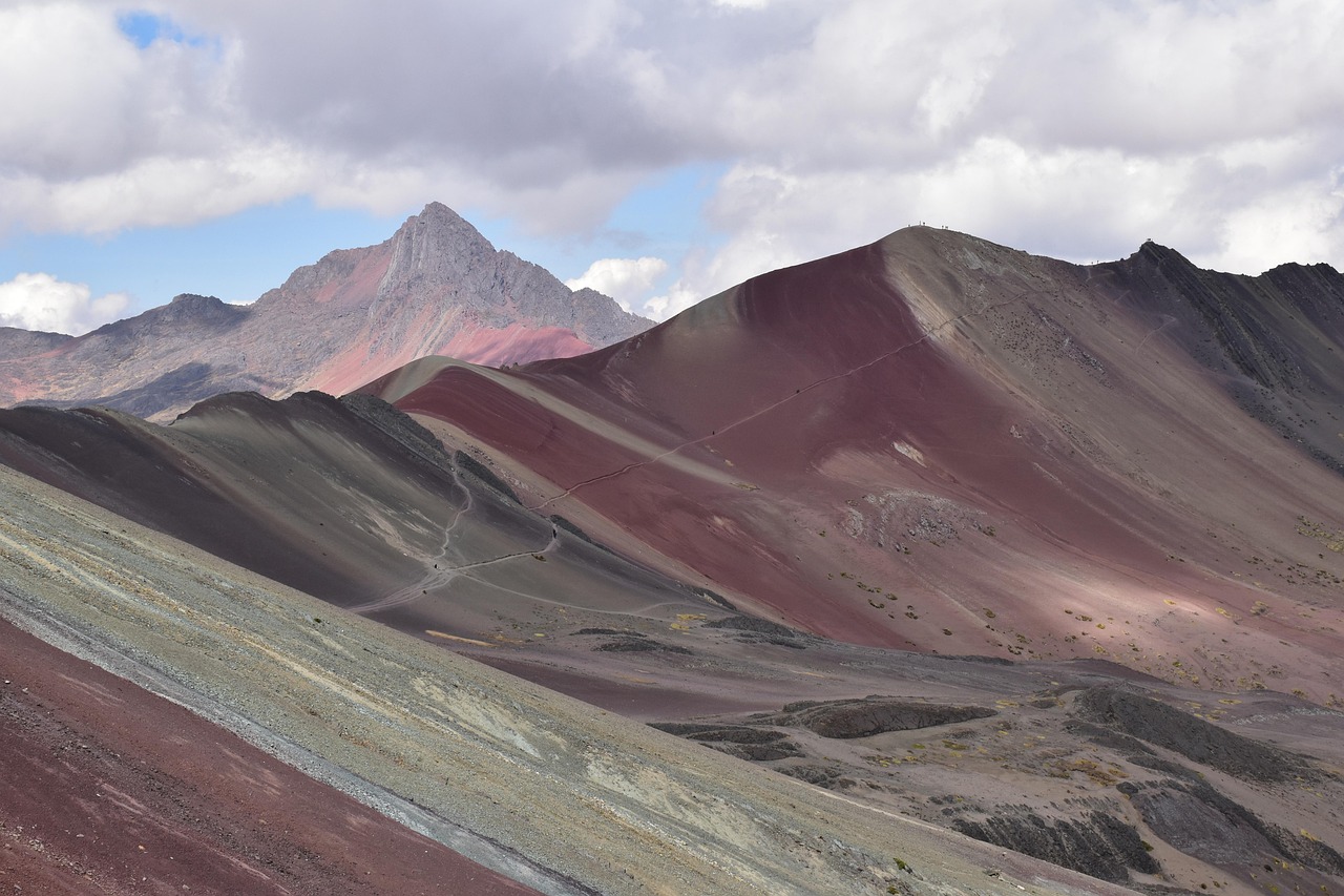 peru, nature, rainbow mountain, landscape, mountains, panorama, trekking