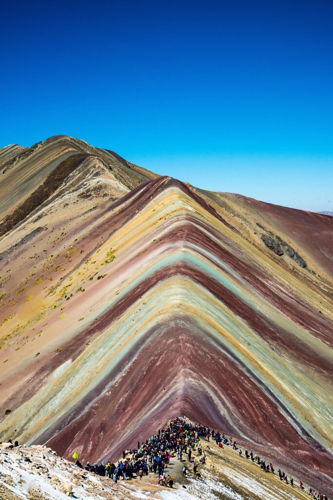 peru, nature, rainbow mountain, trekking, mountain