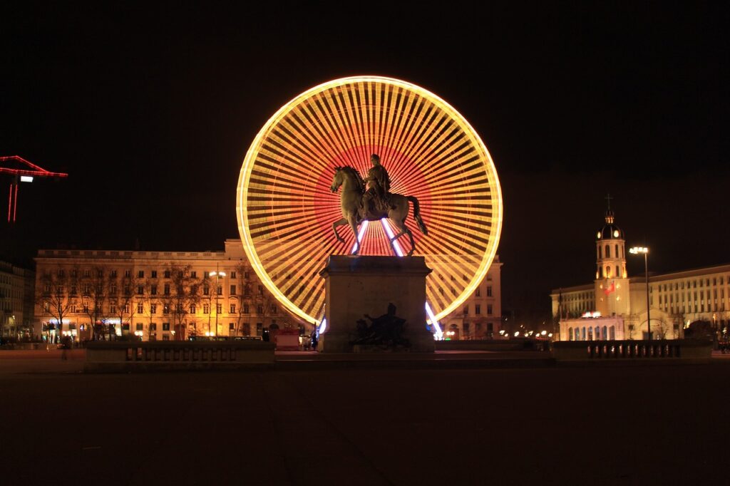 ferris wheel, wheel, place, place bellecour, lyon, ferris wheel, wheel, place, lyon, lyon, lyon, lyon, lyon