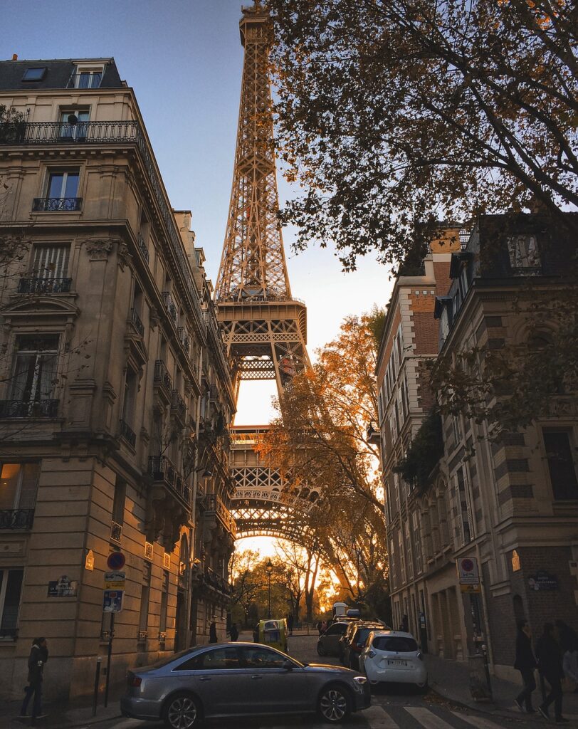tower, eiffel tower, road, landmark, tour, romantic, phone wallpaper, symbol, city, paris, france, aesthetic wallpaper, iphone wallpaper