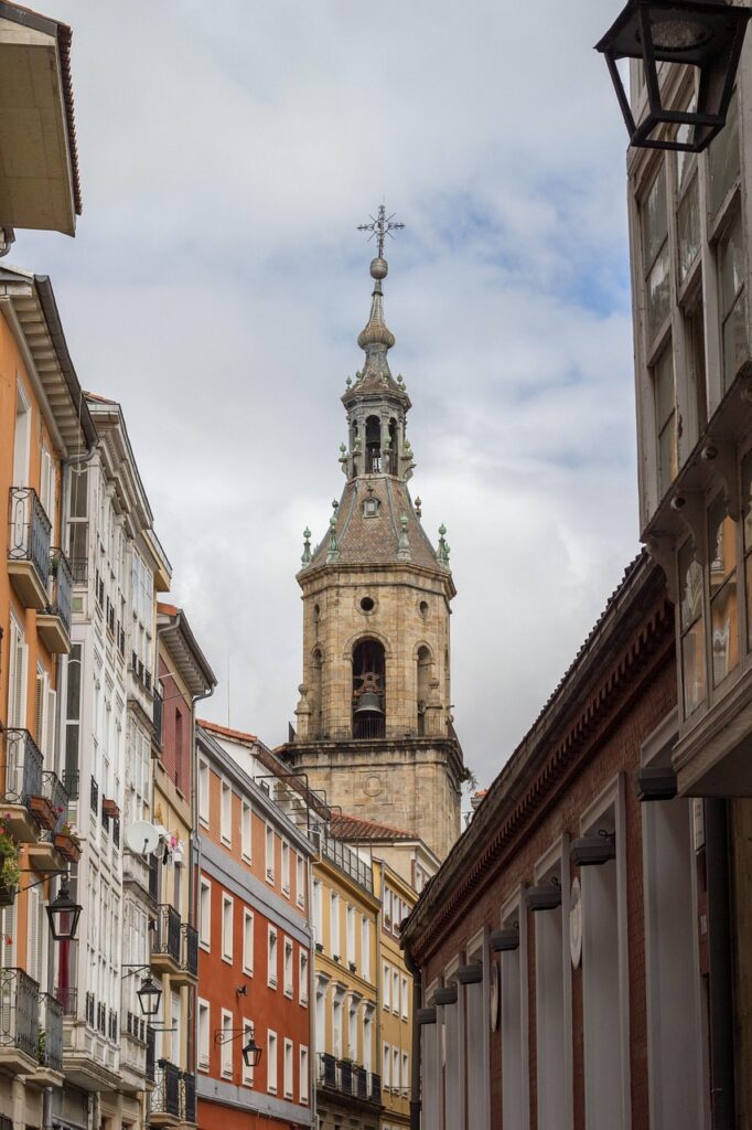 vitoria, gasteiz, basque country, euskadi, alava, architecture, city, old, travel, building, travels, cathedral, culture, houses, street, old town, bell tower, keep, tourism