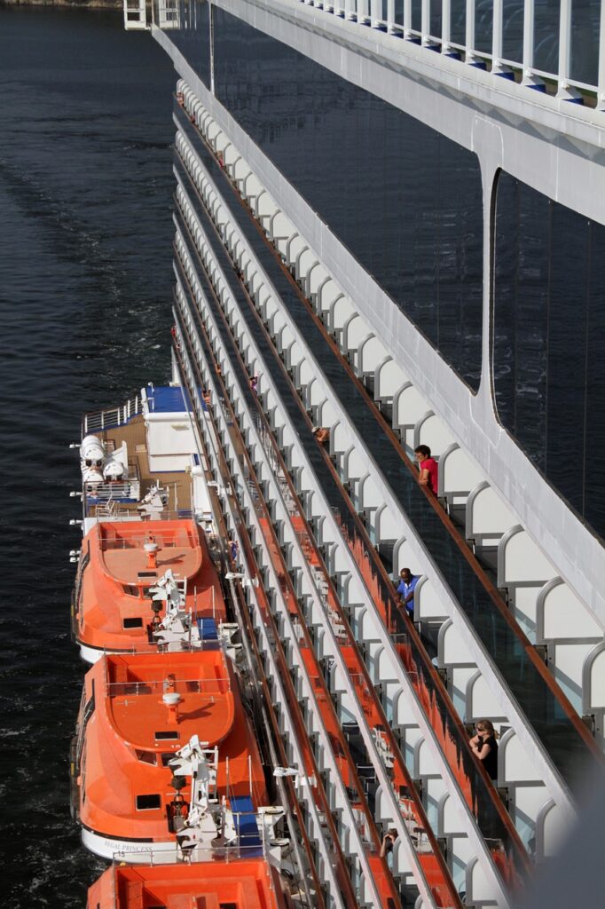 cruise, ship, princess cruises, sailboats, cruising