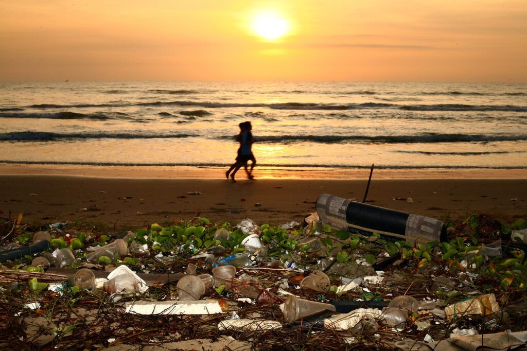beach, trash, pollution, plastic, environment, garbage, tropics, southeast asia, vietnam, nature, muine, rubbish, litter, waste, sunset, sunrise, landscape, seascape, landfill, recycle, dump, recycling, littering, junk, problem, brown pollution