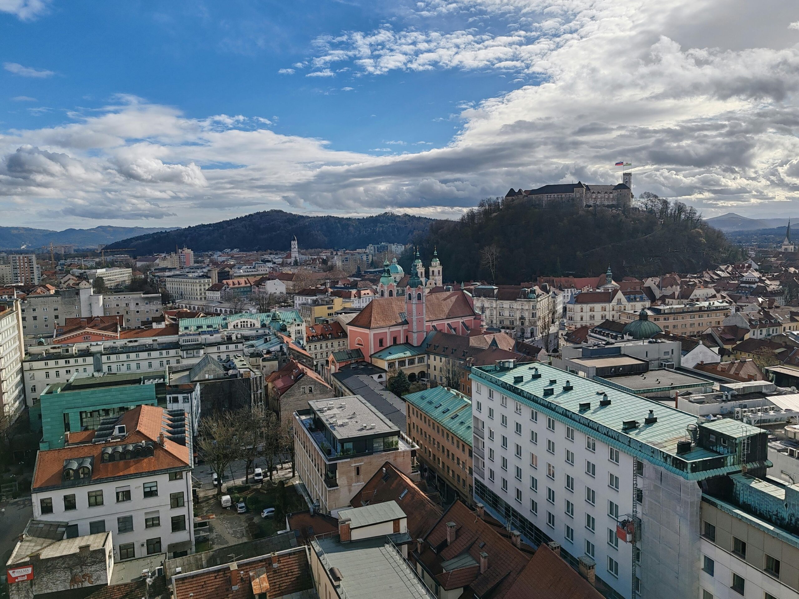 Pogled na Ljubljano