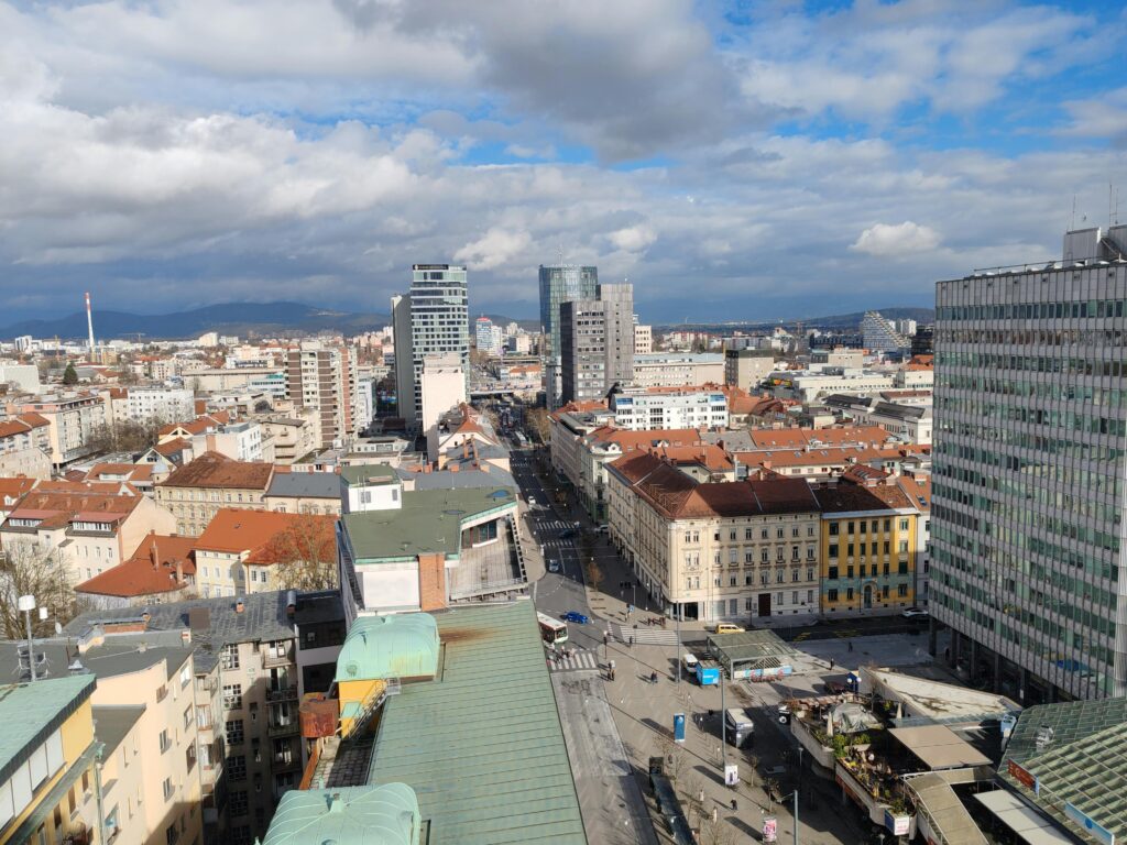 Pogled na Ljubljano