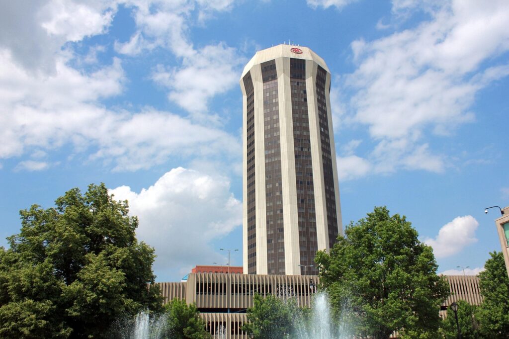 springfield, usa, illinois, circular tower, architecture, landmark, building, architecture design, structure, design, construction, modern, architectural, exterior, engineering, springfield, springfield, springfield, springfield, springfield