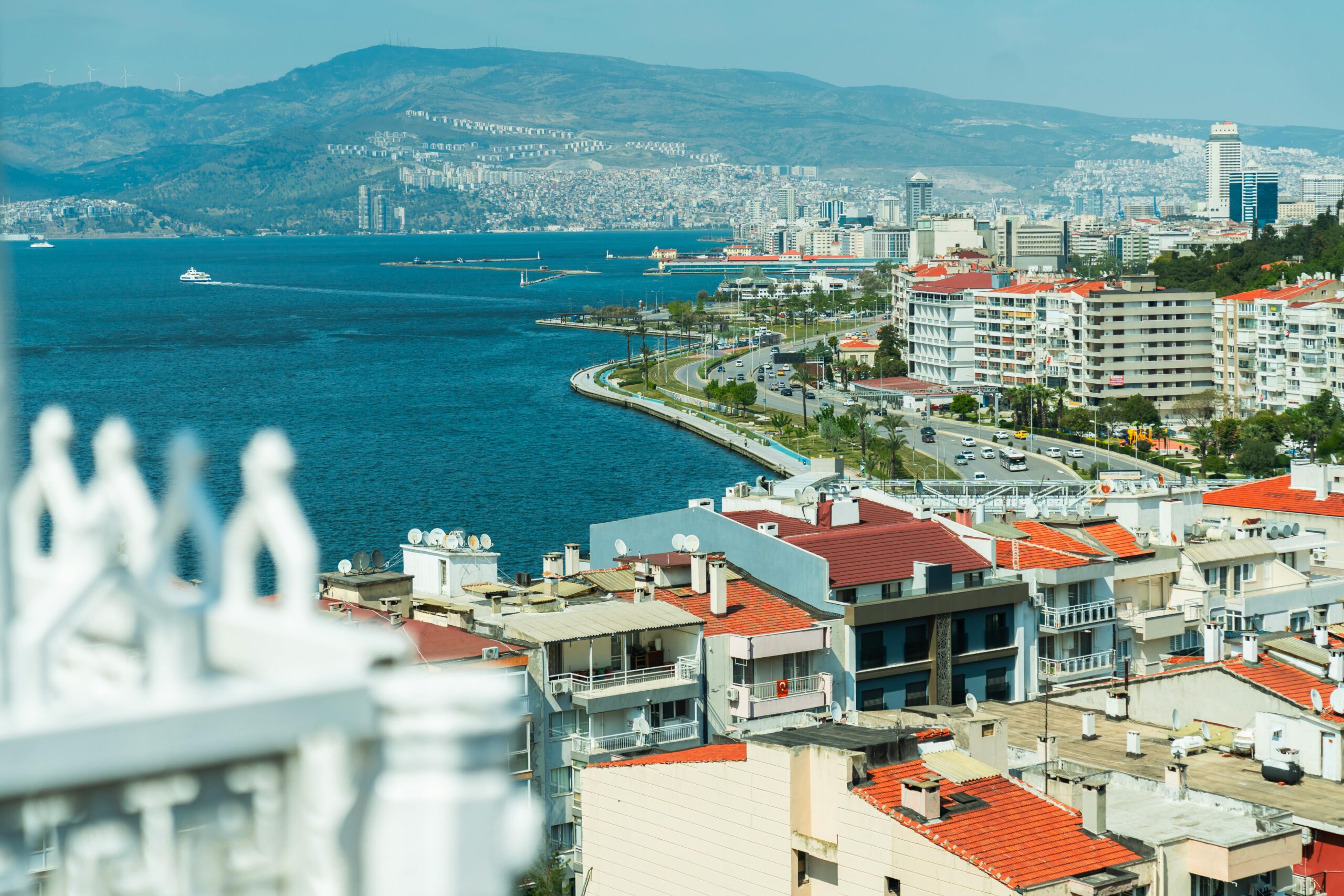 Free stock photo of aegean sea, aerial, city