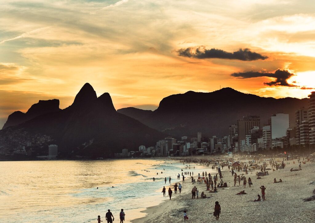 sunset, beach, city, crowd, nature, landscape, brazil, water, tourism, tourists, crowd, crowd, brazil, brazil, brazil, brazil, brazil