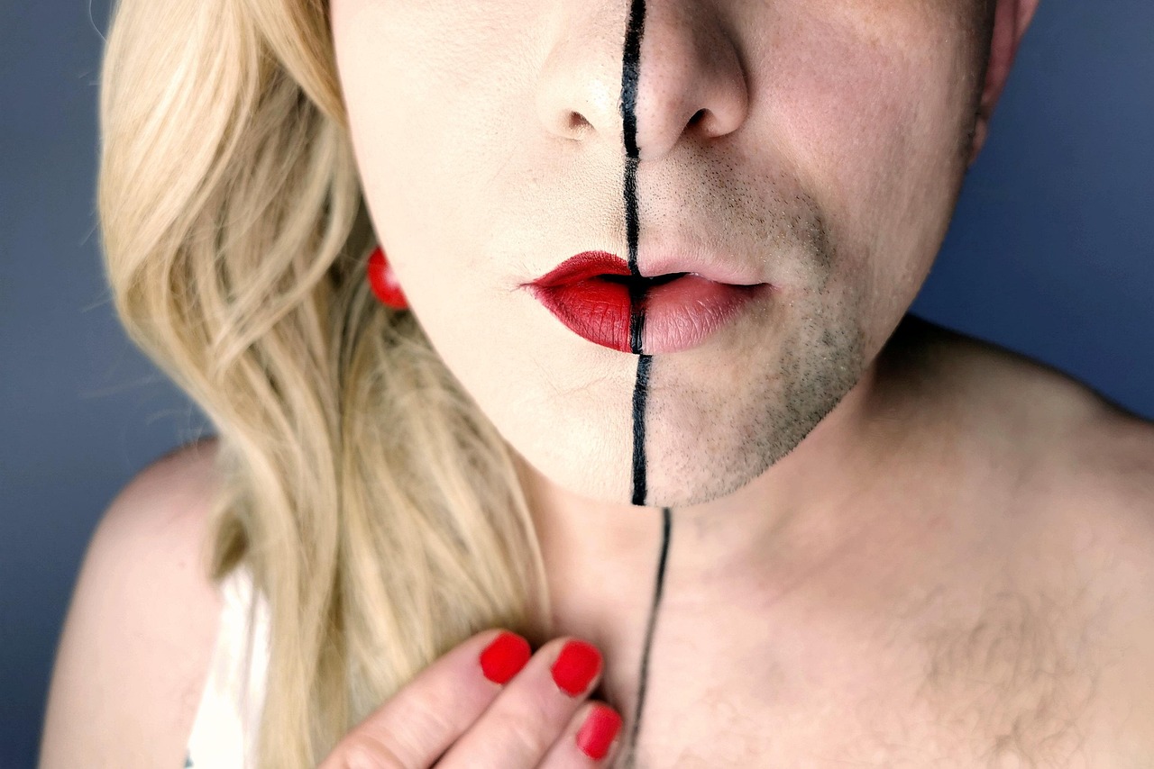 crossdressing, makeup, queer, face, wig, transvestite, person, zoom, lgbtq, gender