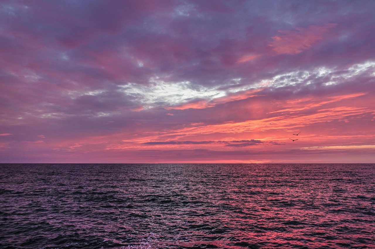 sunset, baltic sea, heaven, sea, ocean, multicoloured, purple, dramatic, afterglow, evening atmosphere, eve, nature, orange, red, atmospheric, evening sky, night, sunset, sea, sea, sea, sea, sea, ocean
