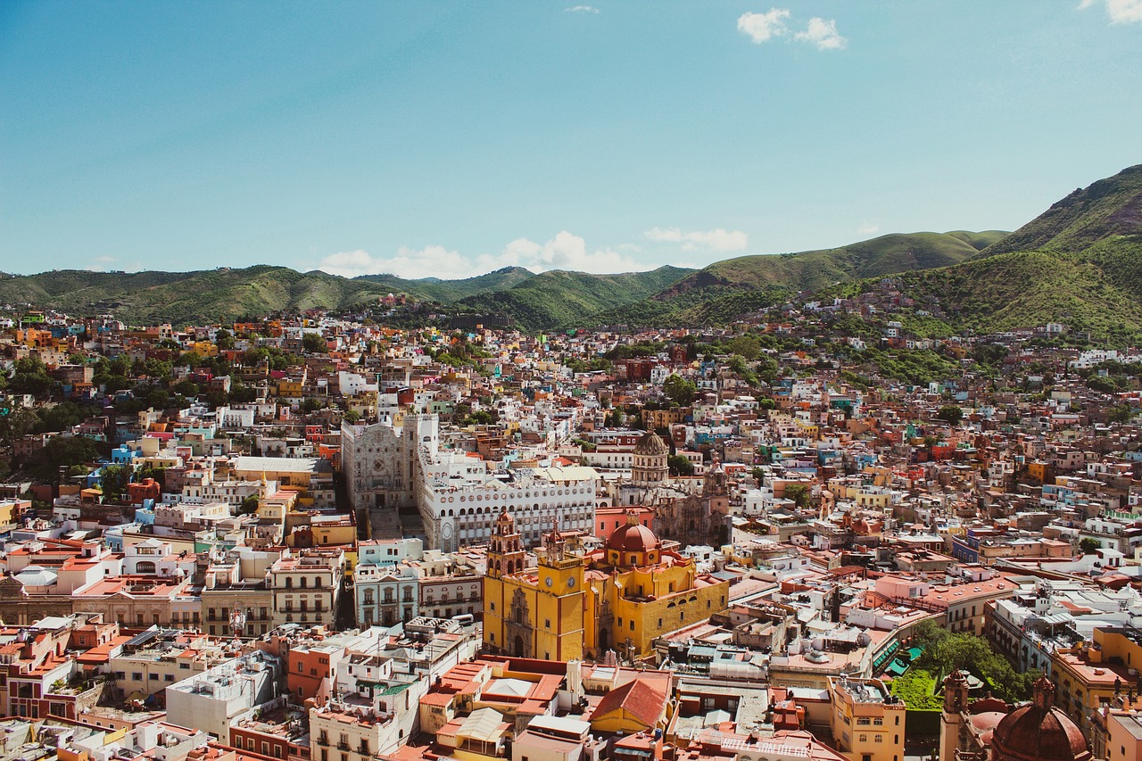 guanajuato, city, buildings, nature, mountains, panorama, historical, historic, houses, tourism, travel destination, view, urban, mexico