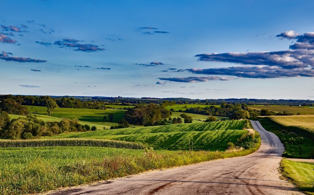 wisconsin, landscape, scenic, nature, outside, outdoors, country, rural, summer, sky, clouds, farm, agriculture, meadow, field, crop, hdr, forest, trees, woods, road, blue forest, blue road, blue farm, blue field, wisconsin, wisconsin, wisconsin, wisconsin, wisconsin