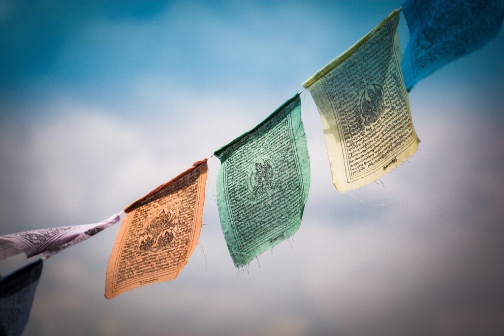 tibet, prayer flags, tibetan prayer flags, buddhism, banner, prayer, culture, flags, blow, tibetan