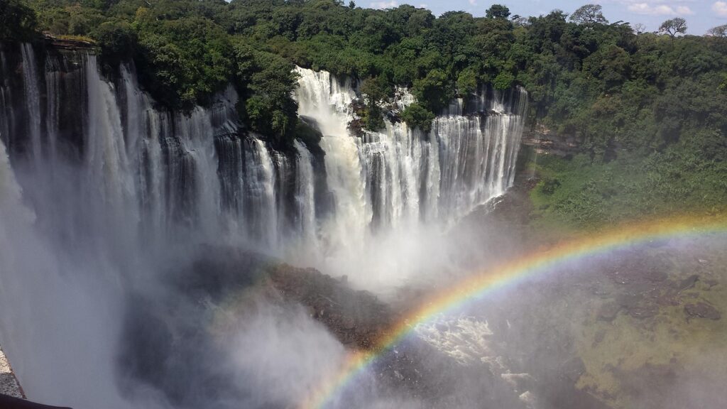 cataracts, angola, rainbow, nature, landscapes, tourism, sustainability, angola, angola, angola, angola, angola