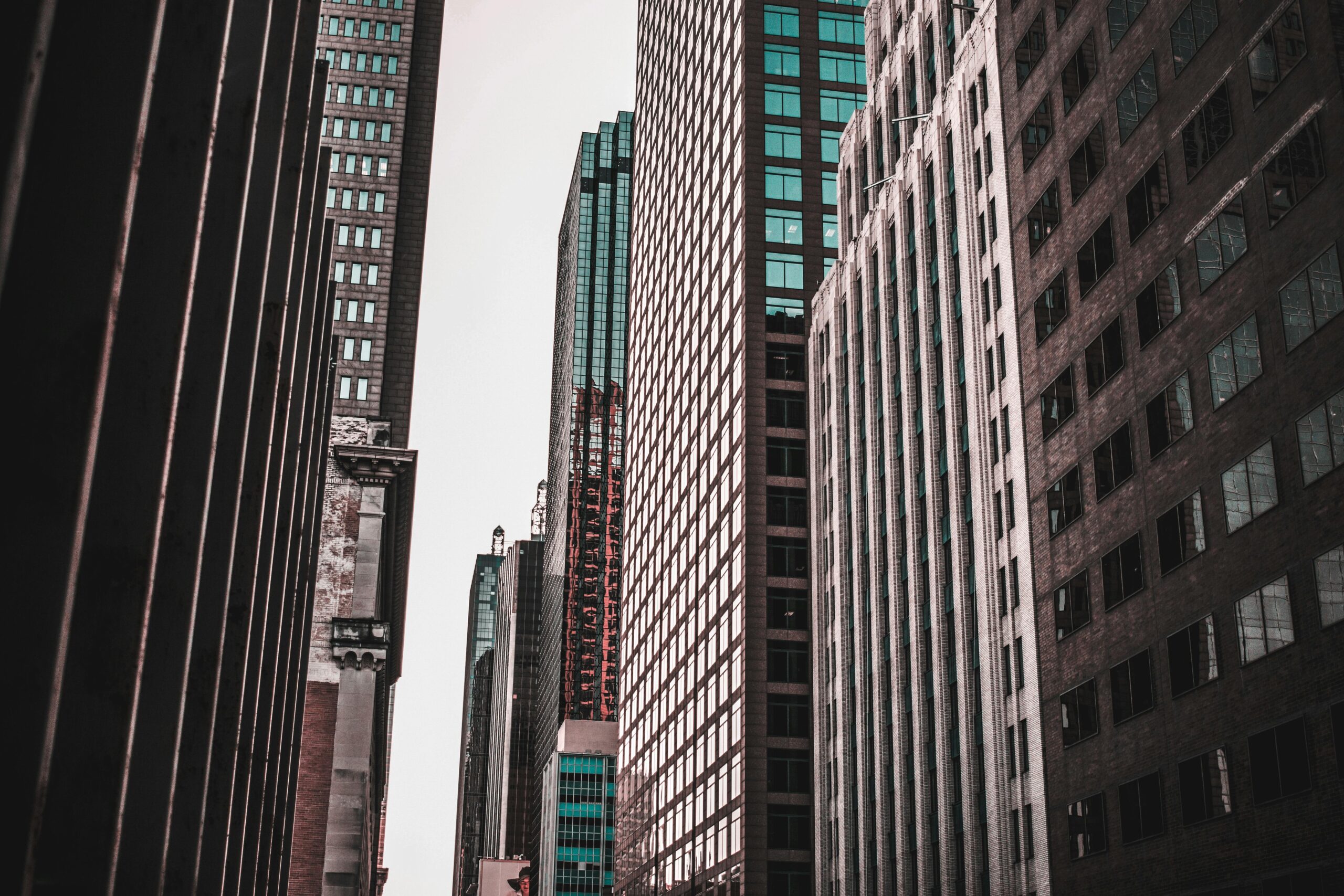 Dynamic cityscape view of Dallas skyscrapers showcasing modern architecture in daylight.