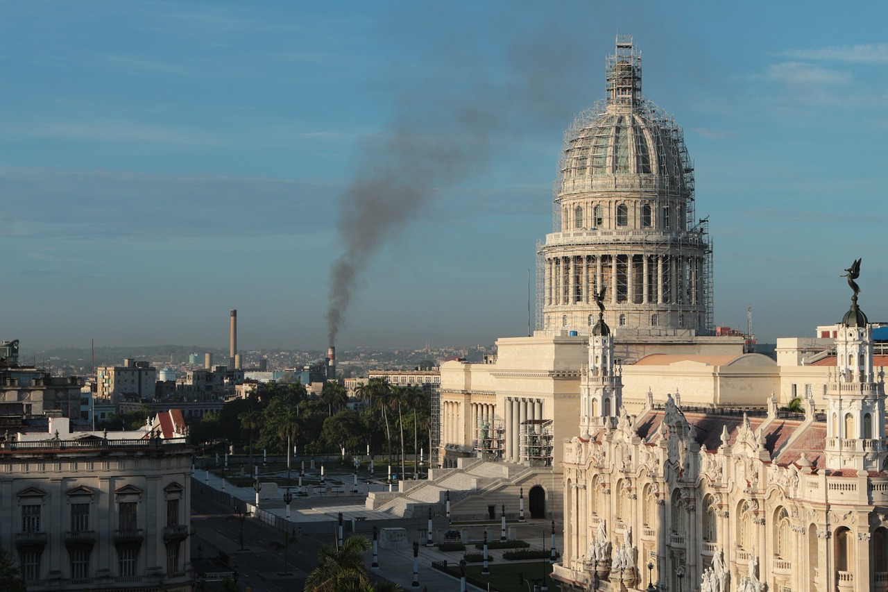 cuba, havana, to travel, historical, architecture, smog, building, landmark, city, downtown, climate protection